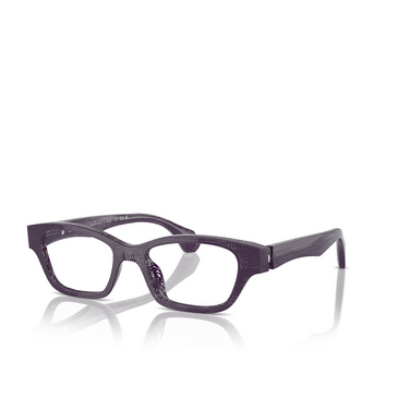 Alain Mikli A03516 Eyeglasses 001 new pointillee purple - three-quarters view