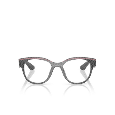 Gafas graduadas Alain Mikli A03520 007 damier black grey / point pink - Vista delantera