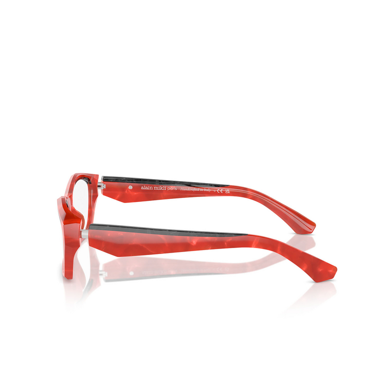 Alain Mikli A03525 Eyeglasses 004 rouge nacree / black nacree - 3/3