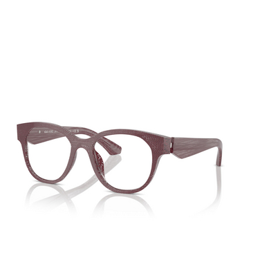 Gafas graduadas Alain Mikli A03526 003 new pointillee bourdeaux - Vista tres cuartos