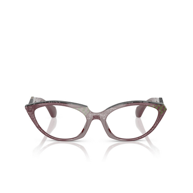 Alain Mikli A03529 Eyeglasses 001 point bord / damier green / noir - front view