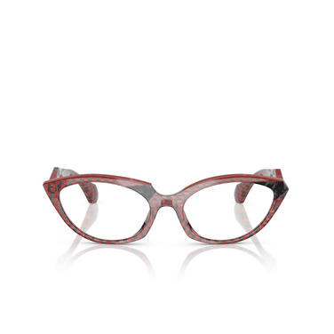 Alain Mikli A03529 Eyeglasses 002 damier black rouge / noir / rouge - front view