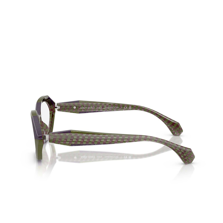 Alain Mikli A03530 Korrektionsbrillen 001 point olive / damier bord / purple - 3/3