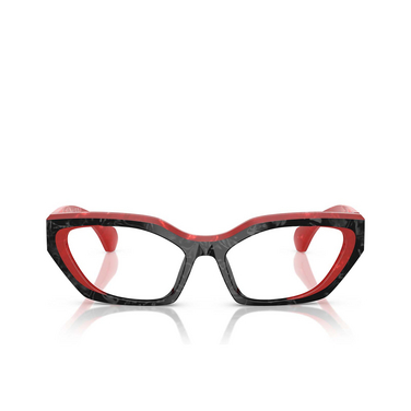 Lunettes de vue Alain Mikli A03531 001 noir nacree / rouge nacree - Vue de face