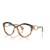 Lunettes de soleil Alain Mikli A05501 001/M4 striped havana / noir nacree - Vignette du produit 2/3