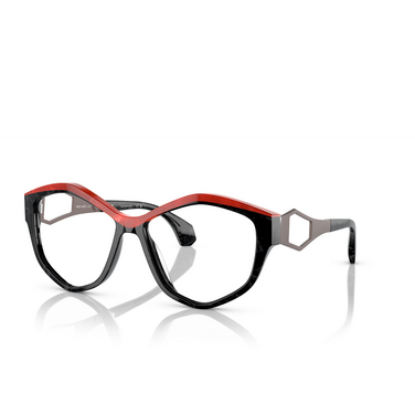 Alain Mikli A05501 Sunglasses 002/M3 noir nacree / rouge nacree - three-quarters view