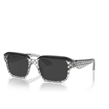 Alain Mikli A05507 Sonnenbrillen 002/48 new damier black transparent / black - Dreiviertelansicht