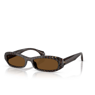 Alain Mikli A05512 Sunglasses 004/57 new damier brown dark grey - three-quarters view