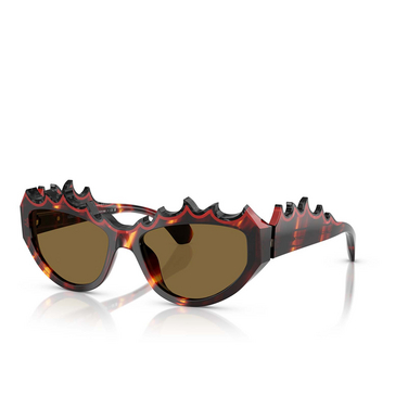 Gafas de sol Alain Mikli A05514 003/73 havana / rouge nacree/ noir nacree - Vista tres cuartos