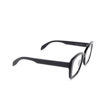 Alexander McQueen AM0351O Eyeglasses 001 black - three-quarters view