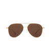 Alexander McQueen AM0373S Sunglasses 002 gold - product thumbnail 1/4