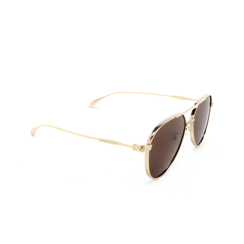Alexander McQueen AM0373S Sunglasses 002 gold - 2/4