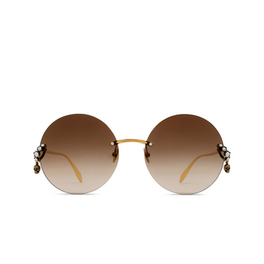 Occhiali da sole Alexander McQueen AM0418S 002 gold - frontale