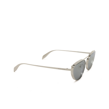 Alexander McQueen AM0424S Sunglasses 004 silver - three-quarters view