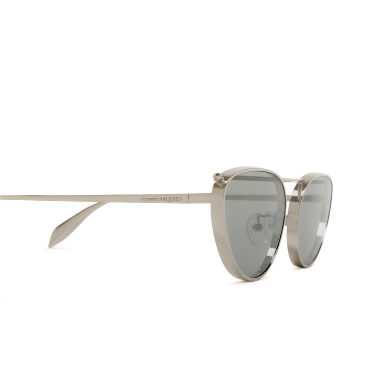 Alexander McQueen AM0424S Sunglasses 004 silver - 3/4