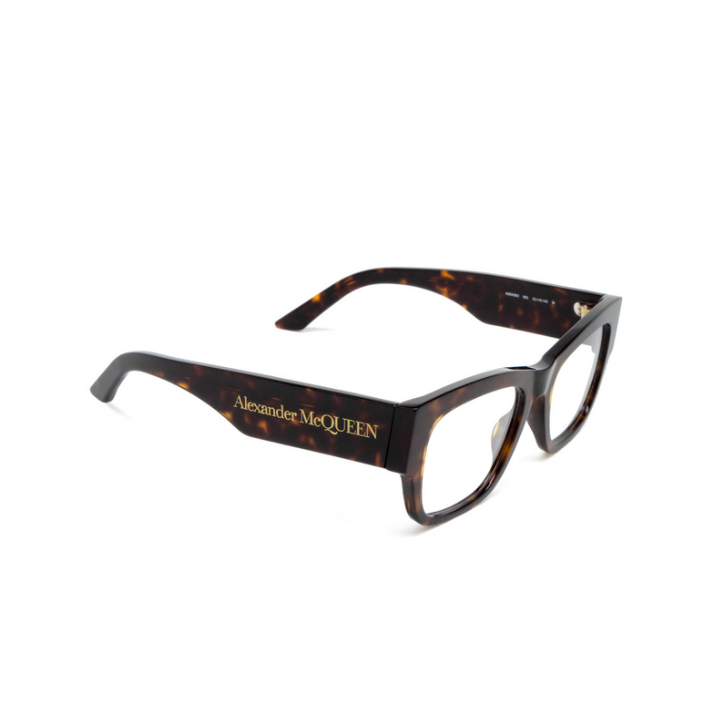 Alexander McQueen AM0436O Korrektionsbrillen 002 havana - 2/4