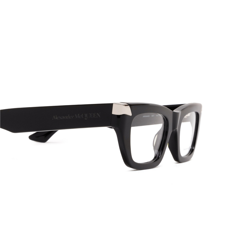 Alexander McQueen AM0444O Eyeglasses 001 black - 3/4