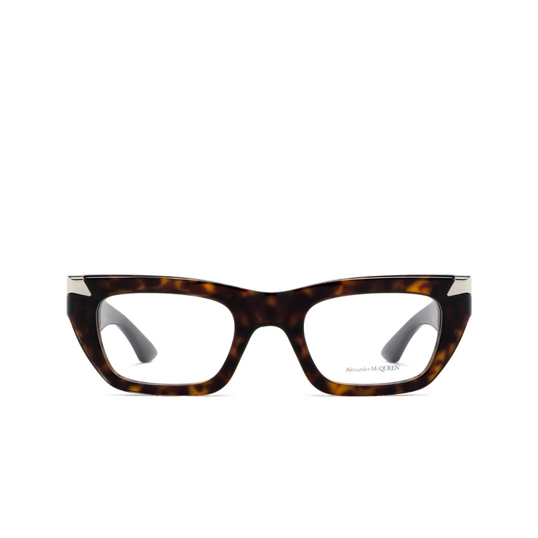 Alexander McQueen AM0444O Eyeglasses 002 havana - 1/4