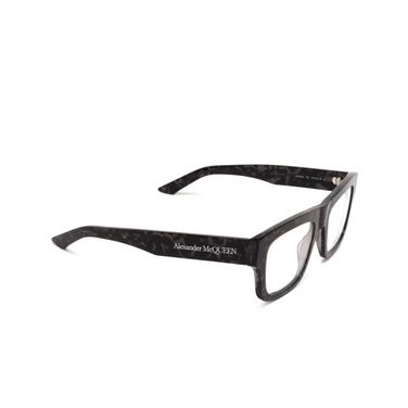 Alexander McQueen AM0452O Korrektionsbrillen 002 havana - Dreiviertelansicht