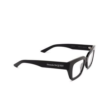 Alexander McQueen AM0453O Korrektionsbrillen 001 black - Dreiviertelansicht