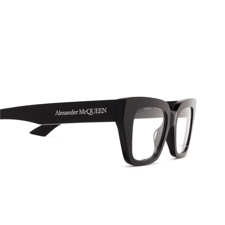Alexander McQueen AM0453O Eyeglasses 001 black - 3/4