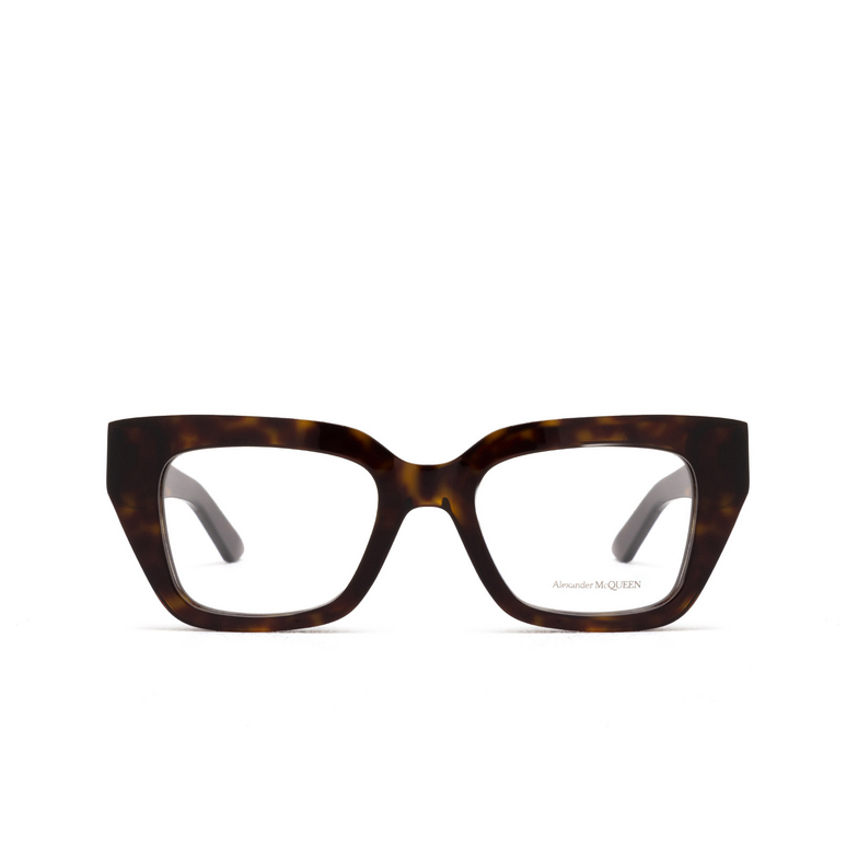 Alexander McQueen AM0453O Eyeglasses 002 havana - 1/4