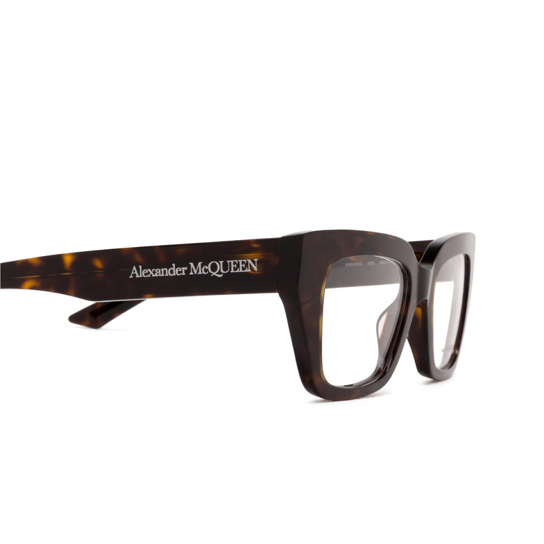 Alexander McQueen AM0453O Korrektionsbrillen 002 havana - 3/4