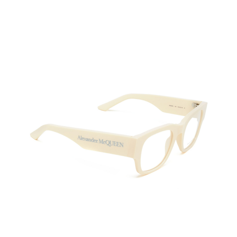 Occhiali da vista Alexander McQueen AM0455O 004 ivory - 2/4