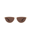 Alexander McQueen AM0456S Sunglasses 002 gold - product thumbnail 1/4