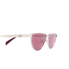 Lunettes de soleil Alexander McQueen AM0456S 003 silver - Vignette du produit 3/4