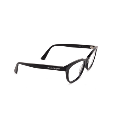 Alexander McQueen AM0461O Eyeglasses 001 black - three-quarters view