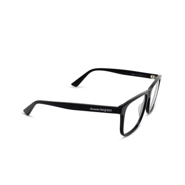 Lunettes de vue Alexander McQueen AM0463O 001 black - Vue trois quarts