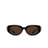 Alexander McQueen AM0469S Sunglasses 002 havana - product thumbnail 1/4