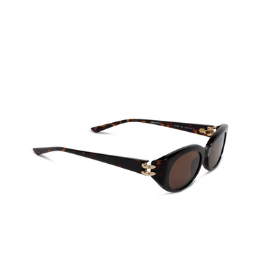 Lunettes de soleil Alexander McQueen AM0469S 002 havana - Vue trois quarts