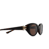 Occhiali da sole Alexander McQueen AM0469S 002 havana - anteprima prodotto 3/4