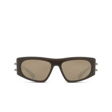 Gafas de sol Alexander McQueen AM0471S 004 shiny solid taupe - Vista delantera