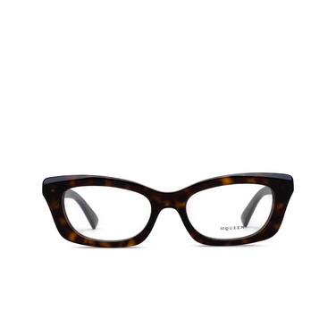 Alexander McQueen AM0474O Eyeglasses 002 havana - front view