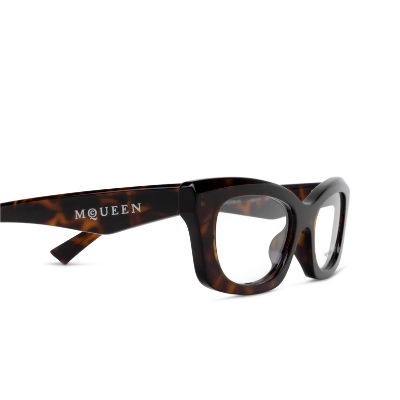 Gafas graduadas Alexander McQueen AM0474O 002 havana - 3/4