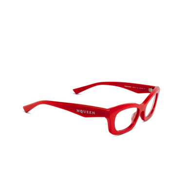 Alexander McQueen AM0474O Eyeglasses 003 red - three-quarters view