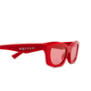 Alexander McQueen AM0474S Sonnenbrillen 003 red - Produkt-Miniaturansicht 3/4