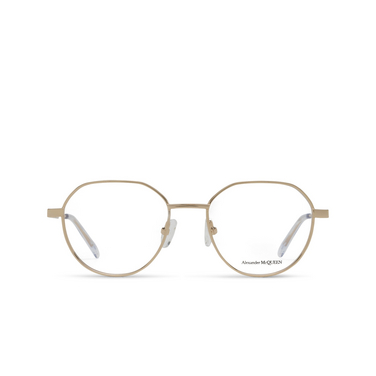 Gafas graduadas Alexander McQueen AM0479O 002 gold - Vista delantera