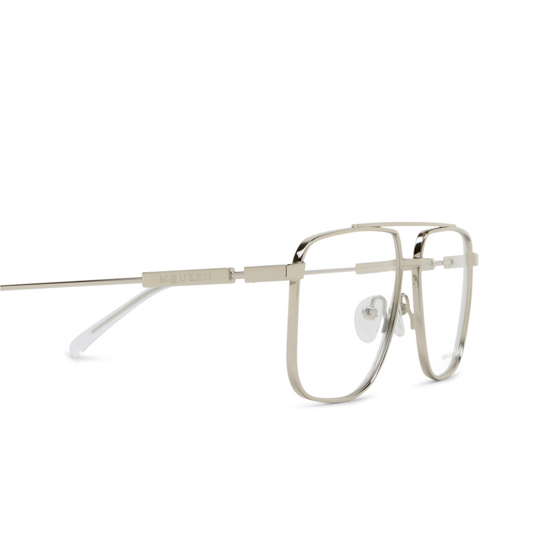 Occhiali da vista Alexander McQueen AM0480O 001 silver - 3/4