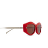 Alexander McQueen AM0482S Sunglasses 005 red - product thumbnail 3/4