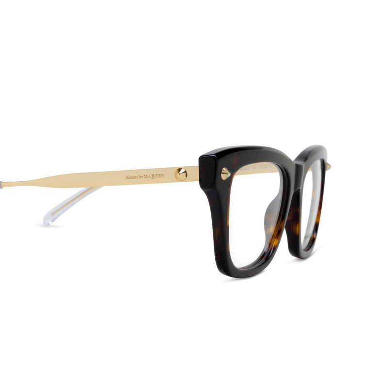 Lunettes de vue Alexander McQueen AM0484O 006 havana - 3/4