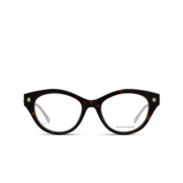 Occhiali da vista Alexander McQueen AM0485O 002 havana - frontale