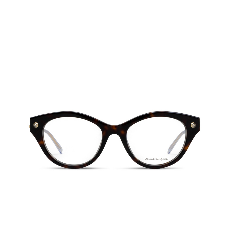 Alexander McQueen AM0485O Eyeglasses 002 havana - 1/4