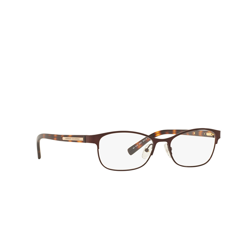 Occhiali da vista Armani Exchange AX1010 6001 matte brown - 2/3