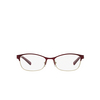 Gafas graduadas Armani Exchange AX1010 6050 red & shiny pale gold - Miniatura del producto 1/3