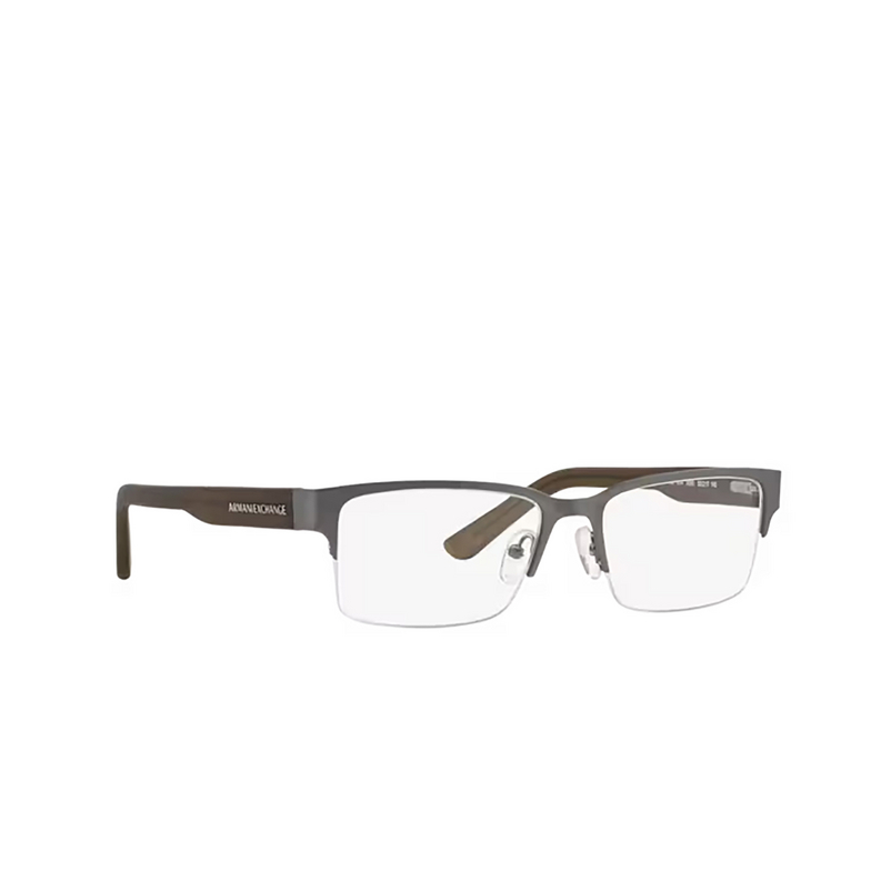 Gafas graduadas Armani Exchange AX1014 6060 matte gunmetal - 2/3