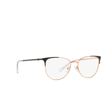 Armani Exchange AX1034 Eyeglasses 6106 matte rose gold and black - three-quarters view